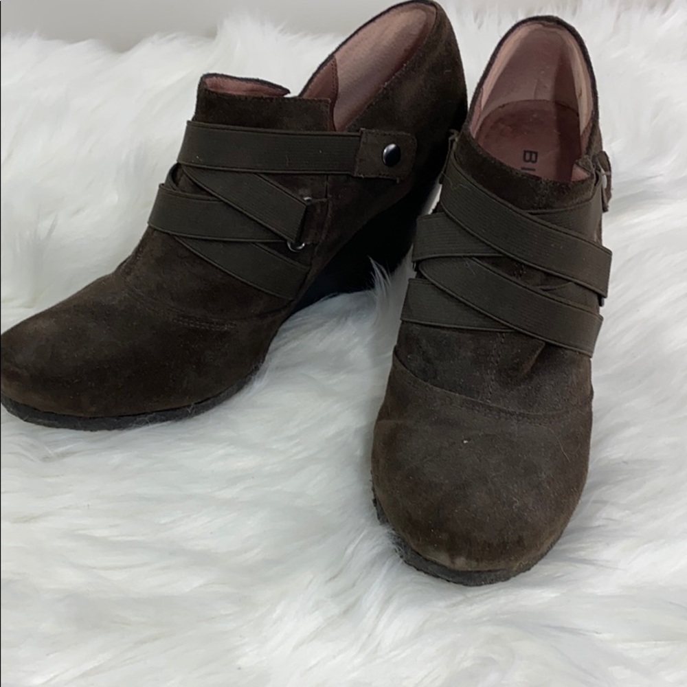 Biviel Brown Suede Ankle Boots from Anthropology